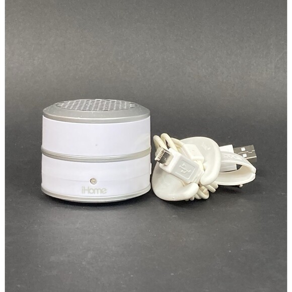 iHome Mini Rechargable Portable Pop-Up Speaker-White- iHM61-A-B -Tested/Working! - Picture 1 of 10